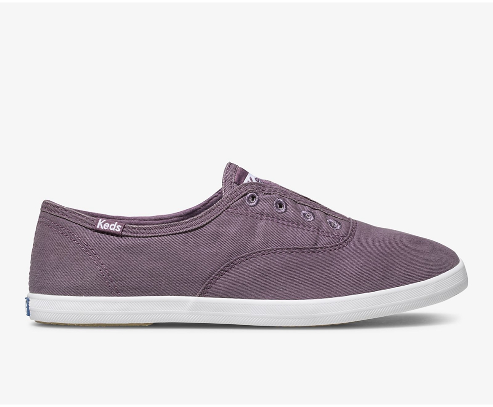 Slip Ons Keds Mujer Moradas - Chillax Washable - 346-ECQMDK